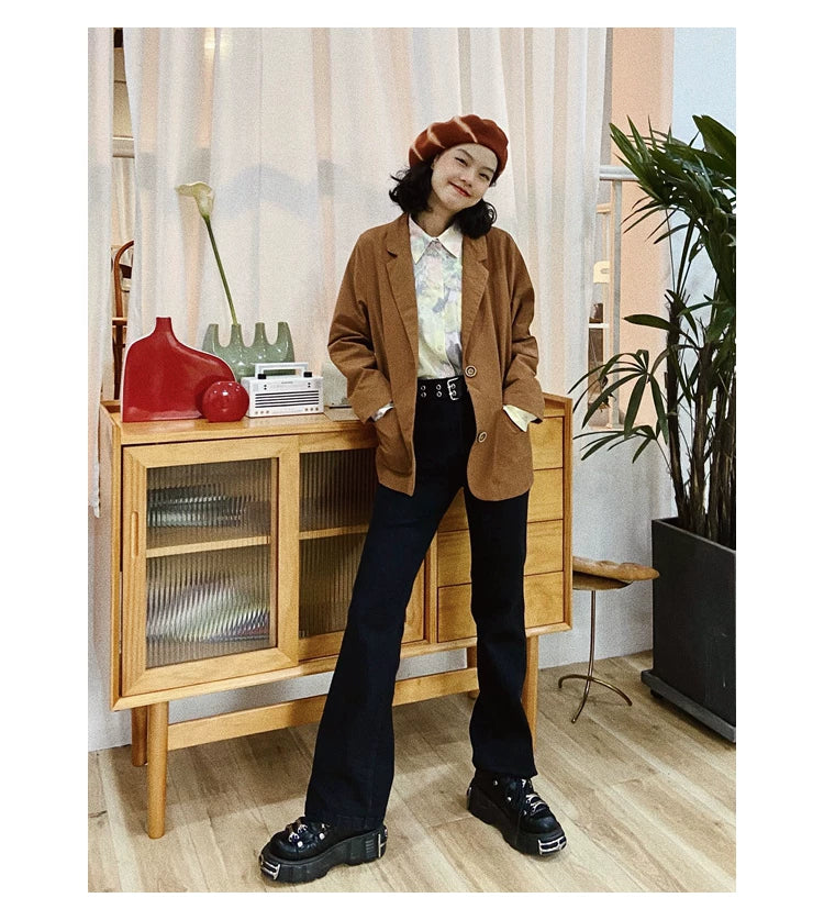 化学少女 | HIGH WAIST STRETCH JEANS【ID:TN00146】