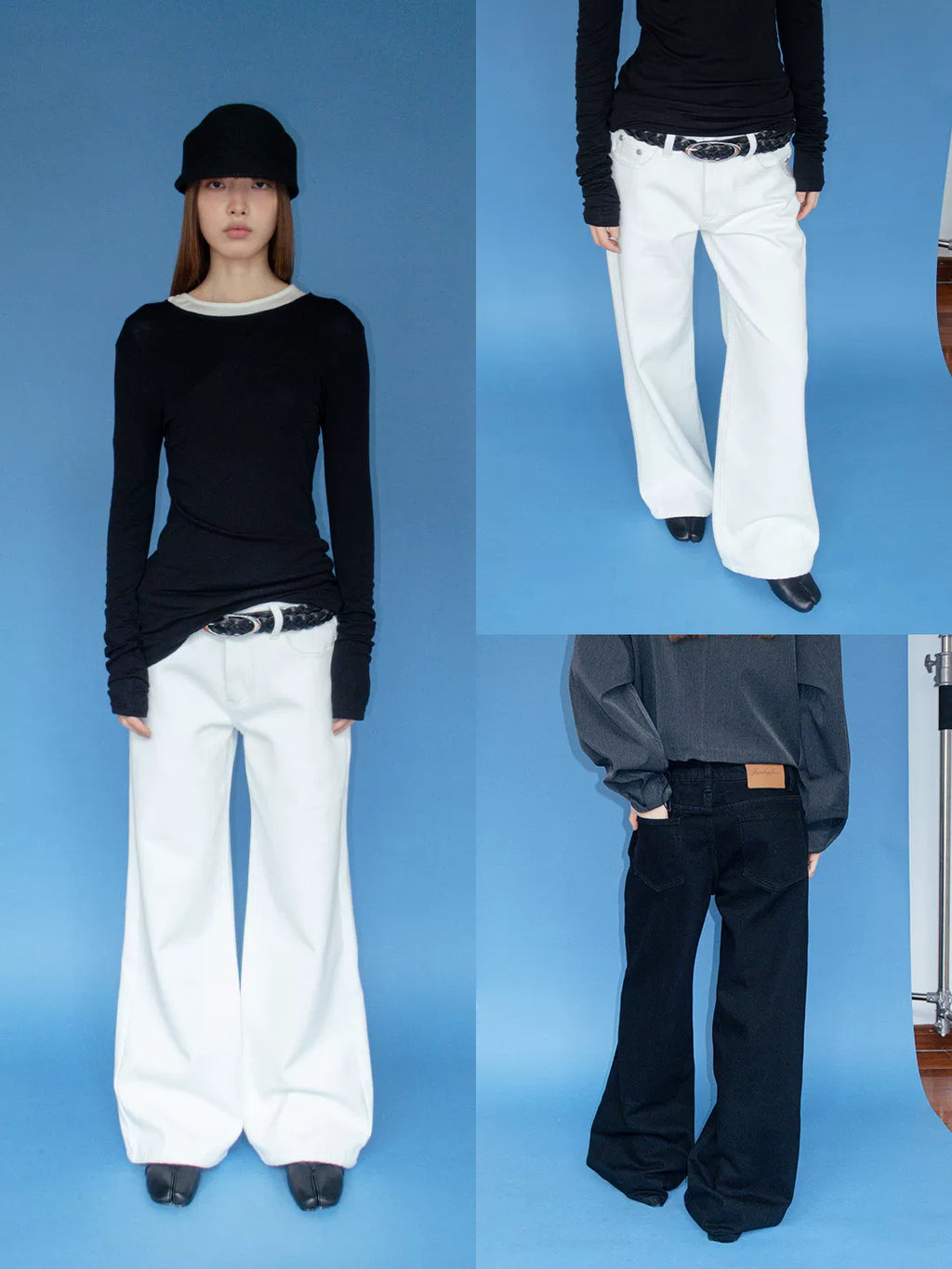 FUNKYFUN | CASUAL RIVET TWILL JEANS【ID:TN00182】