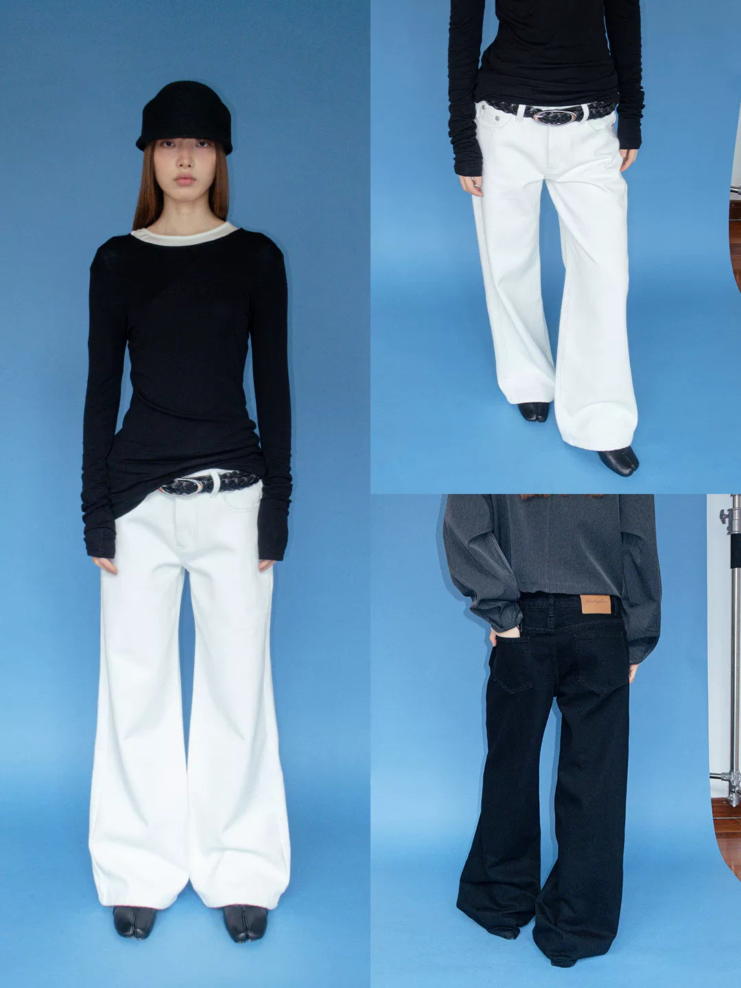 FUNKYFUN | CASUAL RIVET TWILL JEANS【ID:TN00182】