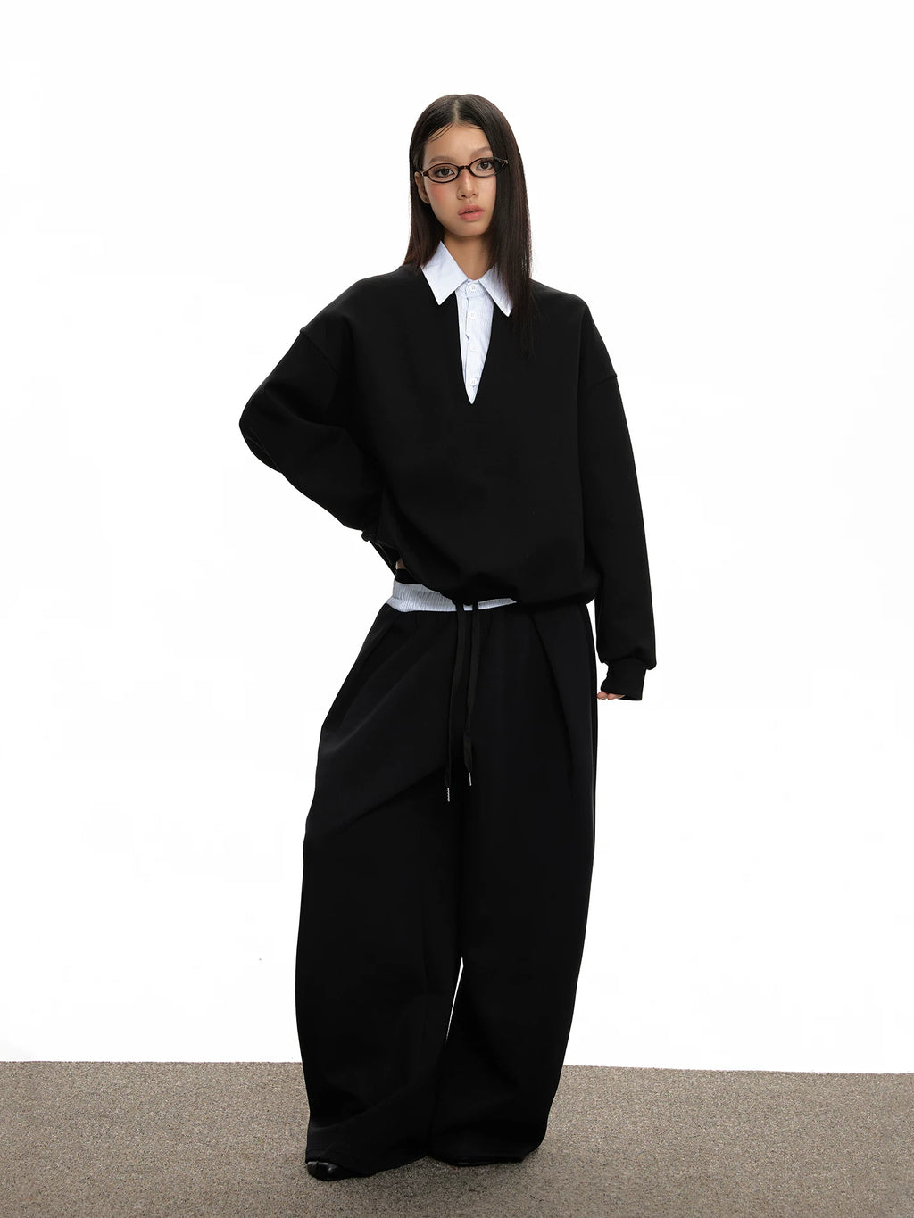 VATTY | LEISURE SET COLLEGE STYLE SWEATER PANTS【ID:TN00208】