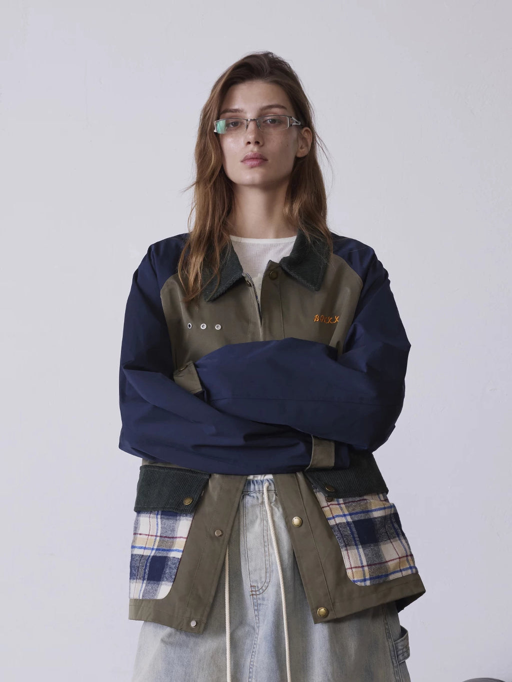 RETRO COLOR BLOCK WORKWEAR JACKET