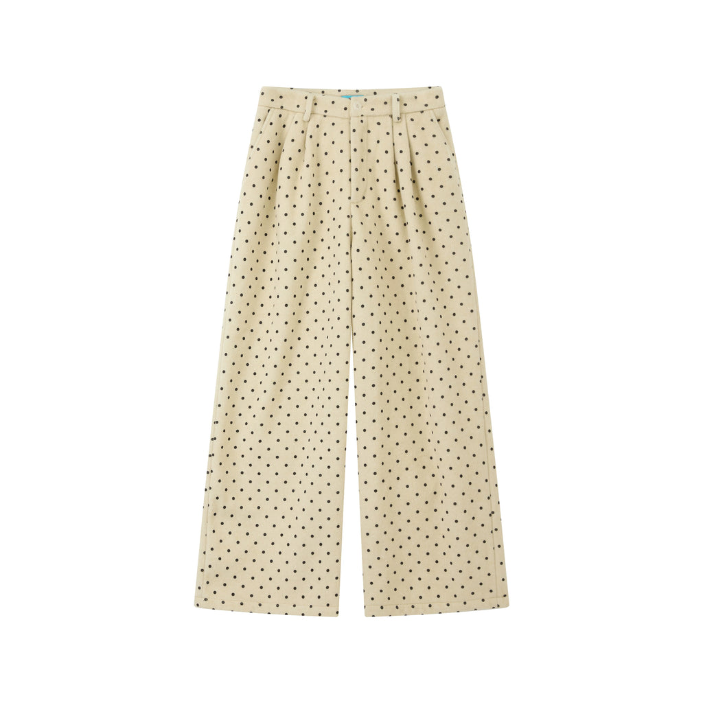 化学少女 | POLKA DOT CASUAL WOOL PANTS【ID:TN00155】