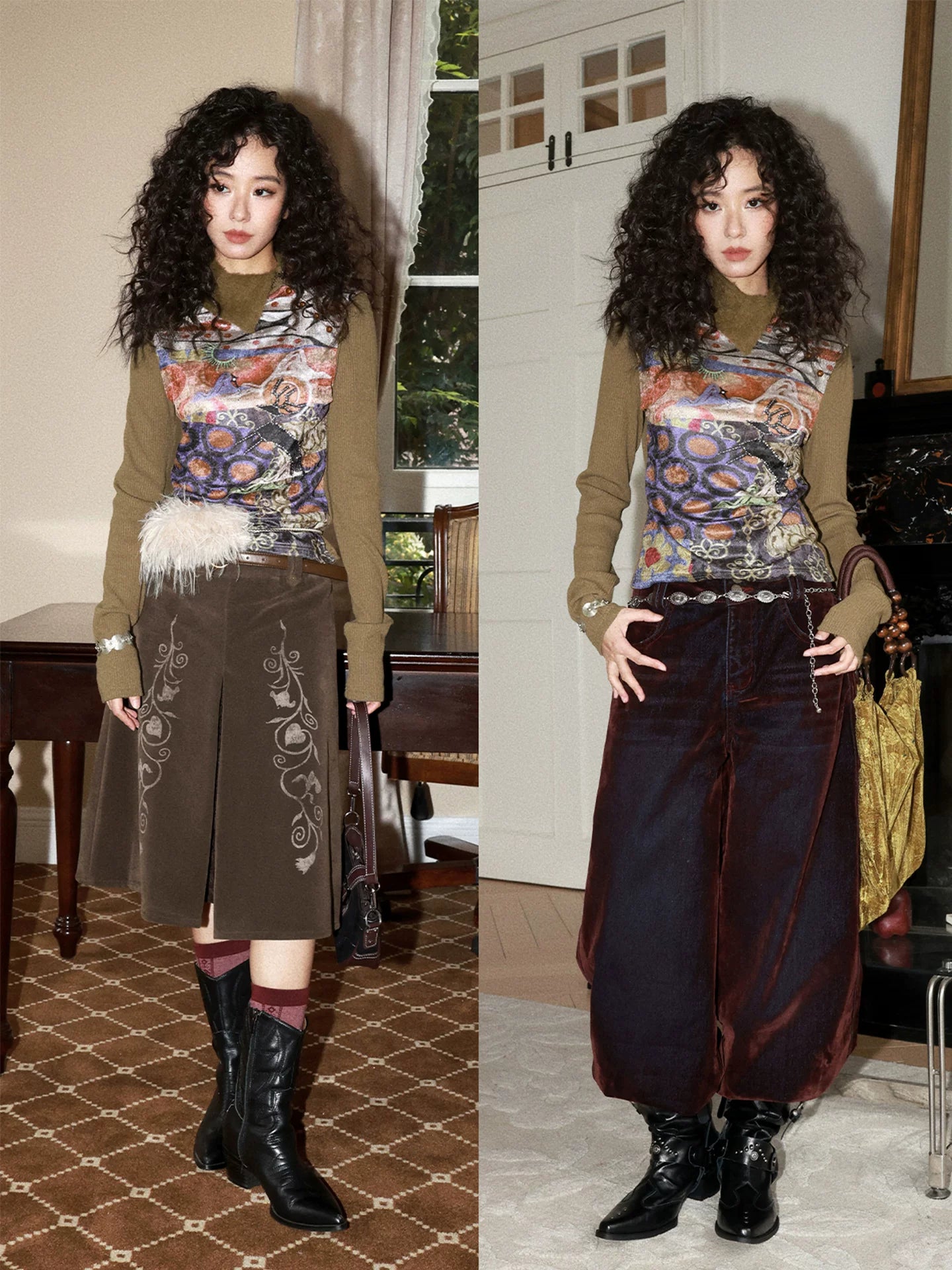 化学少女 | CASHMERE KNIT LONG SLEEVE TOP【ID:TN00162】