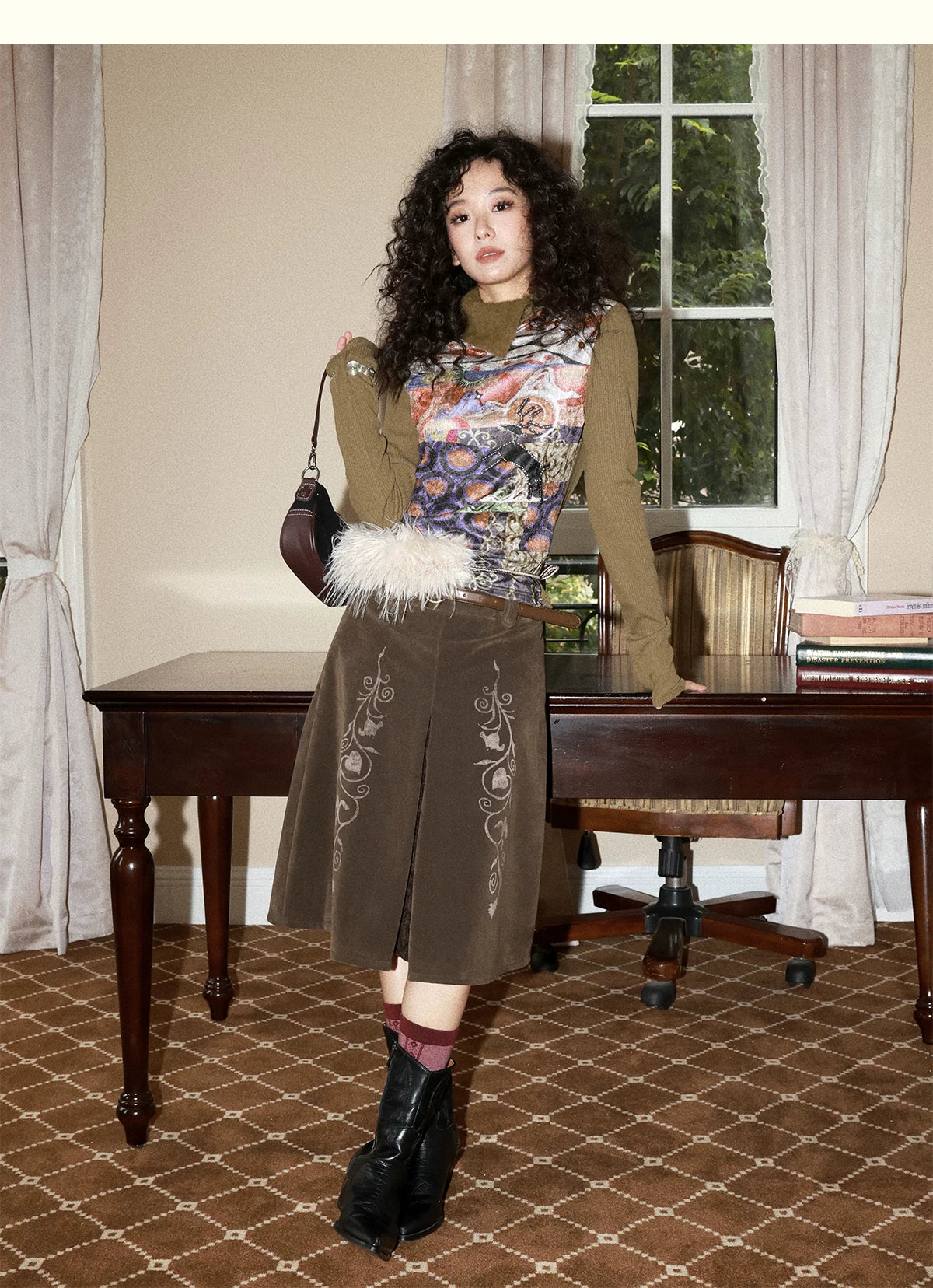 化学少女 | CASHMERE KNIT LONG SLEEVE TOP【ID:TN00162】