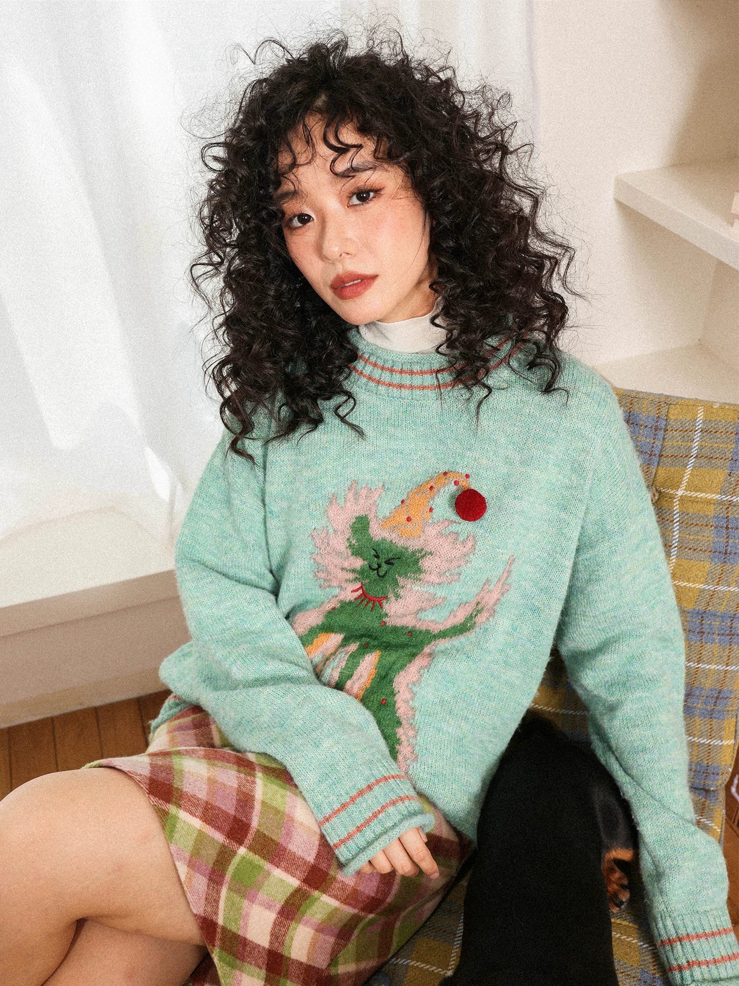 化学少女 | KNIT SWEATER WITH BOWLER HAT【ID:TN00148】