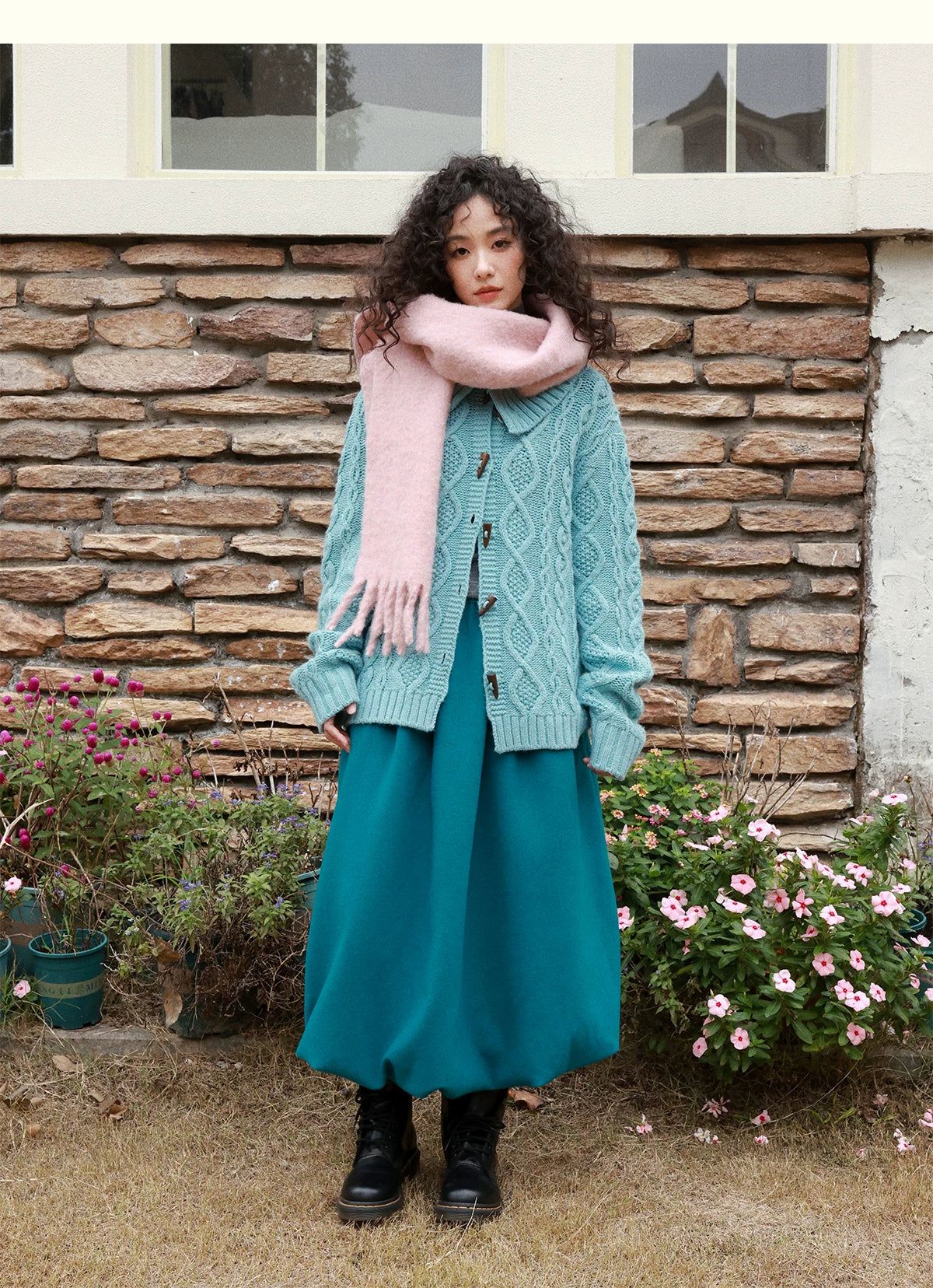 化学少女 | FLORAL KNIT CARDIGAN SWEATER【ID:TN00159】