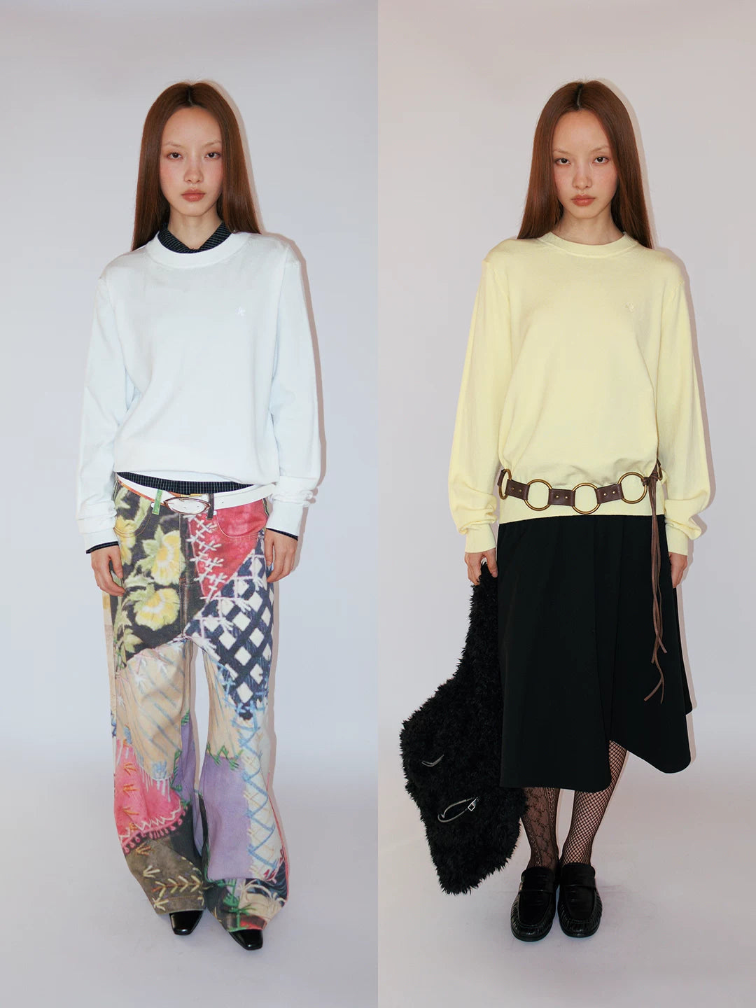 FUNKYFUN | COLORFUL EMBROIDERED KNIT SWEATER【ID:TN00177】