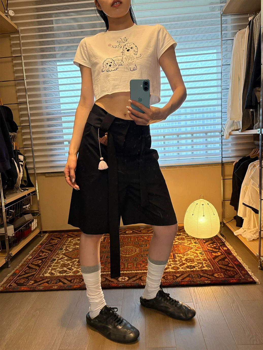 Soft Utility Wool Blend Culottes