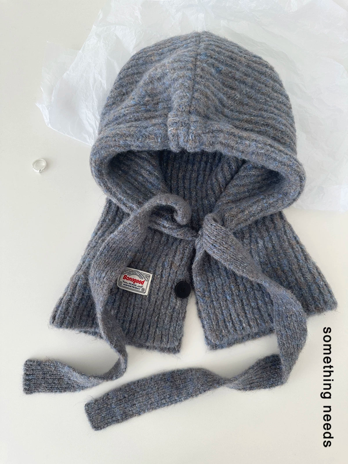TRIA SELECT | WINTER KNIT BALACLAVA HAT【ID:TN00074】