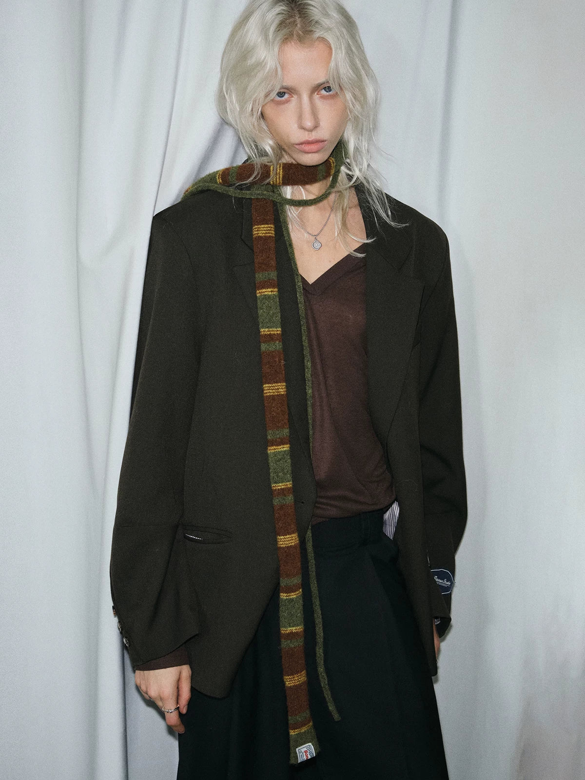 TRIA SELECT | CHIC STRIPED SCARF【ID:TN00127】