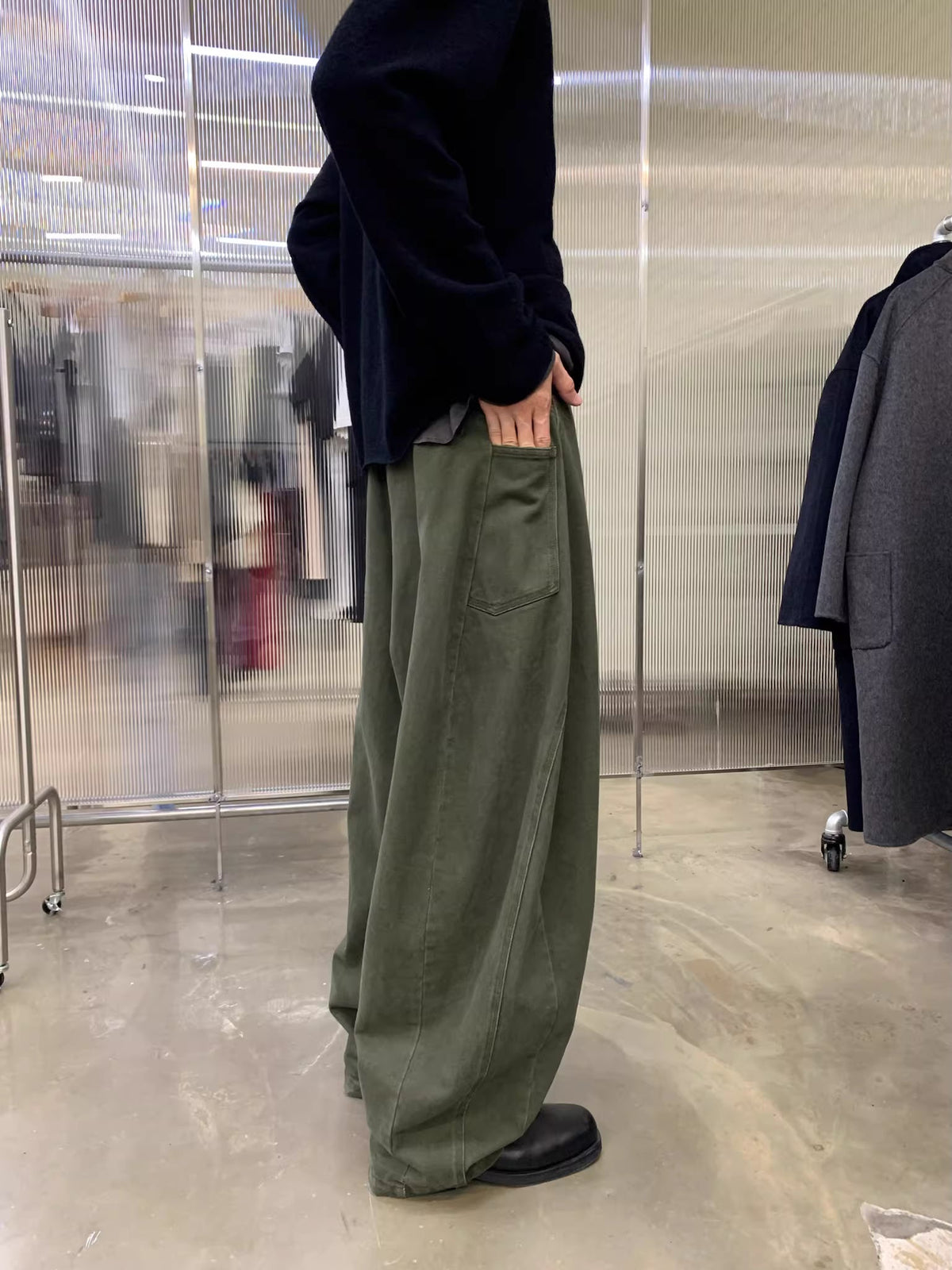 Poiret Balloon Trouser in Olive