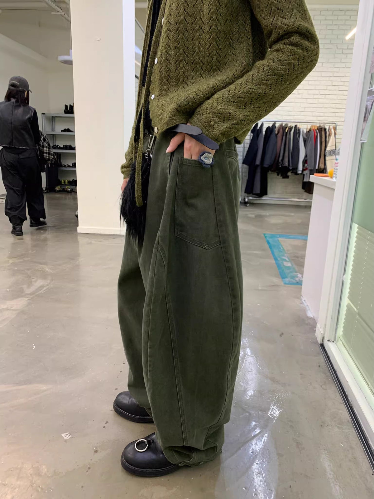 Poiret Balloon Trouser in Olive