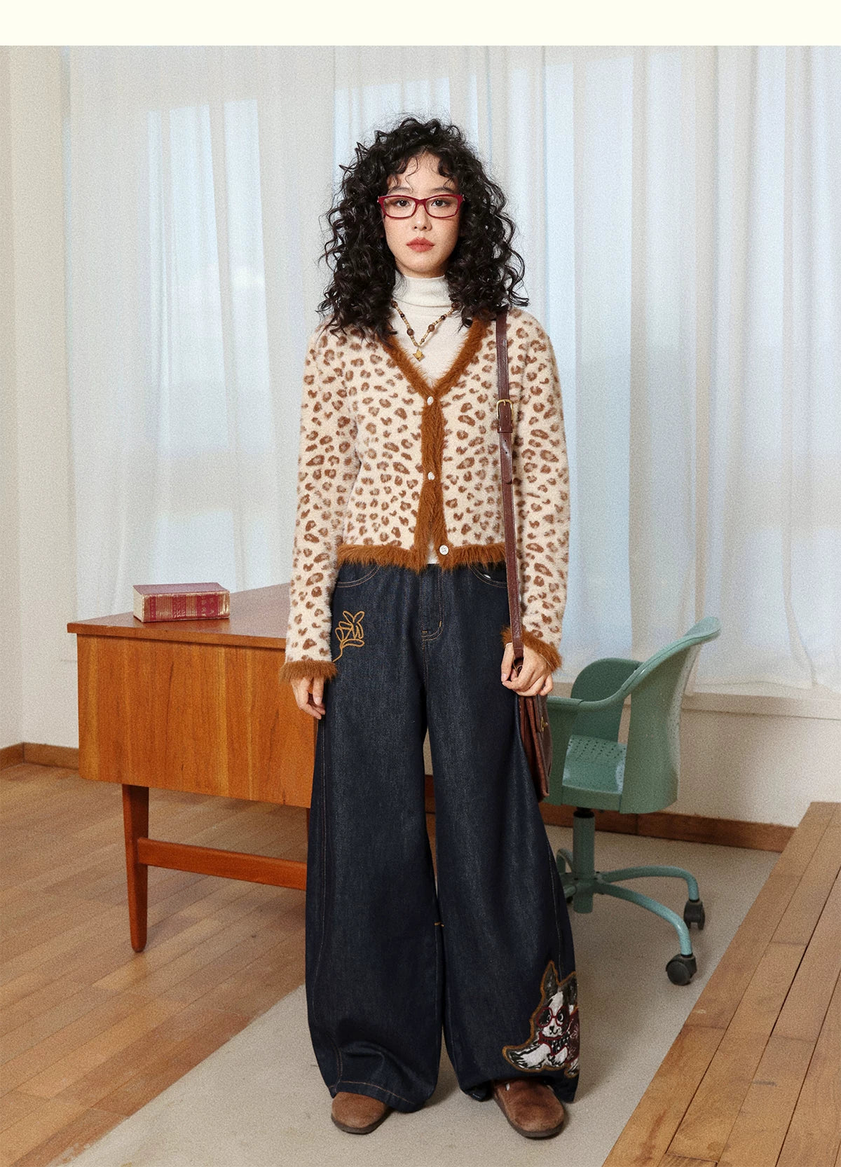化学少女 | ELASTIC DENIM WIDE LEG PANTS【ID:TN00149】
