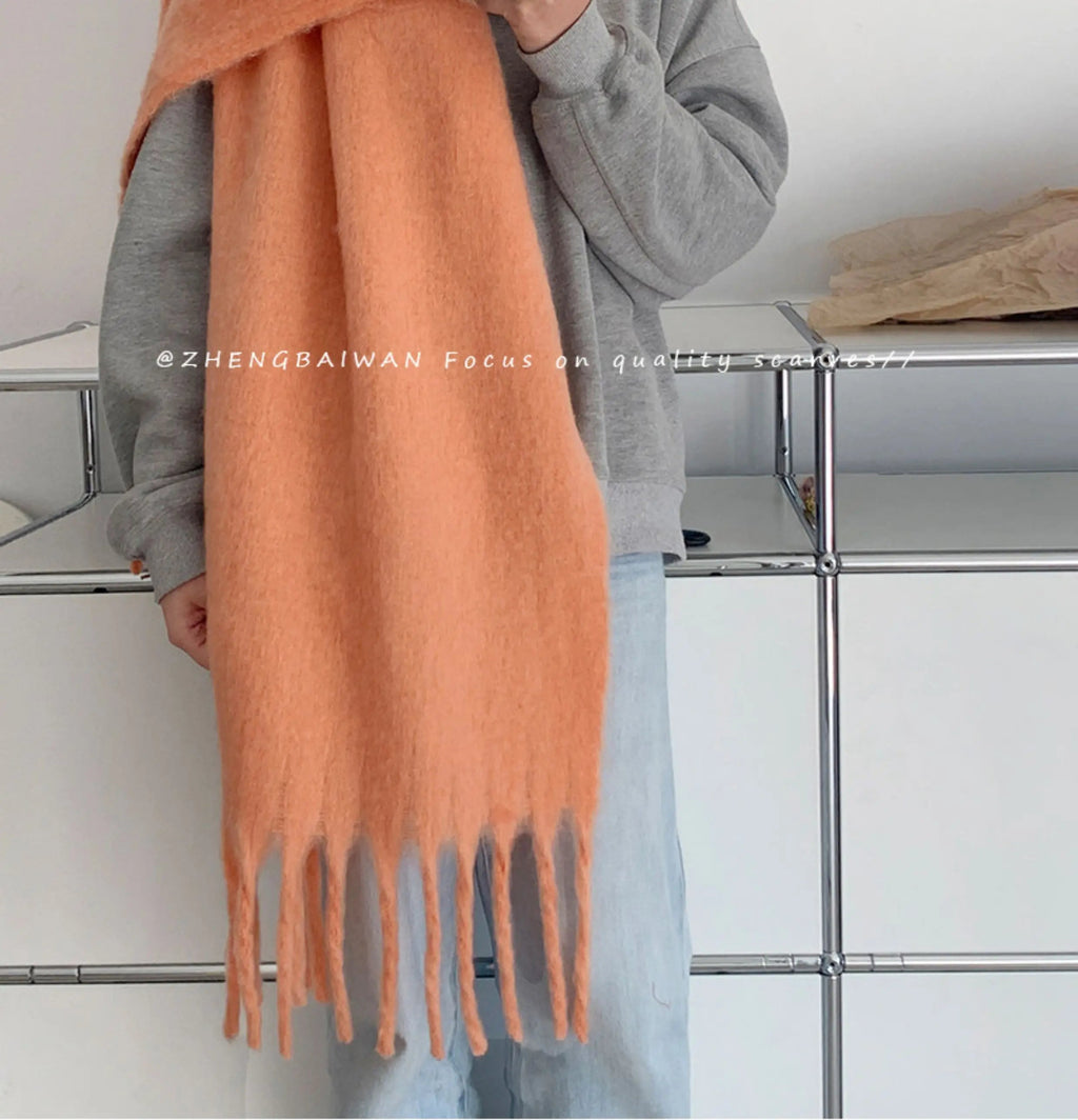 TRIA SELECT | PLUSH MACARON COLOR SCARF【ID:TN00133】