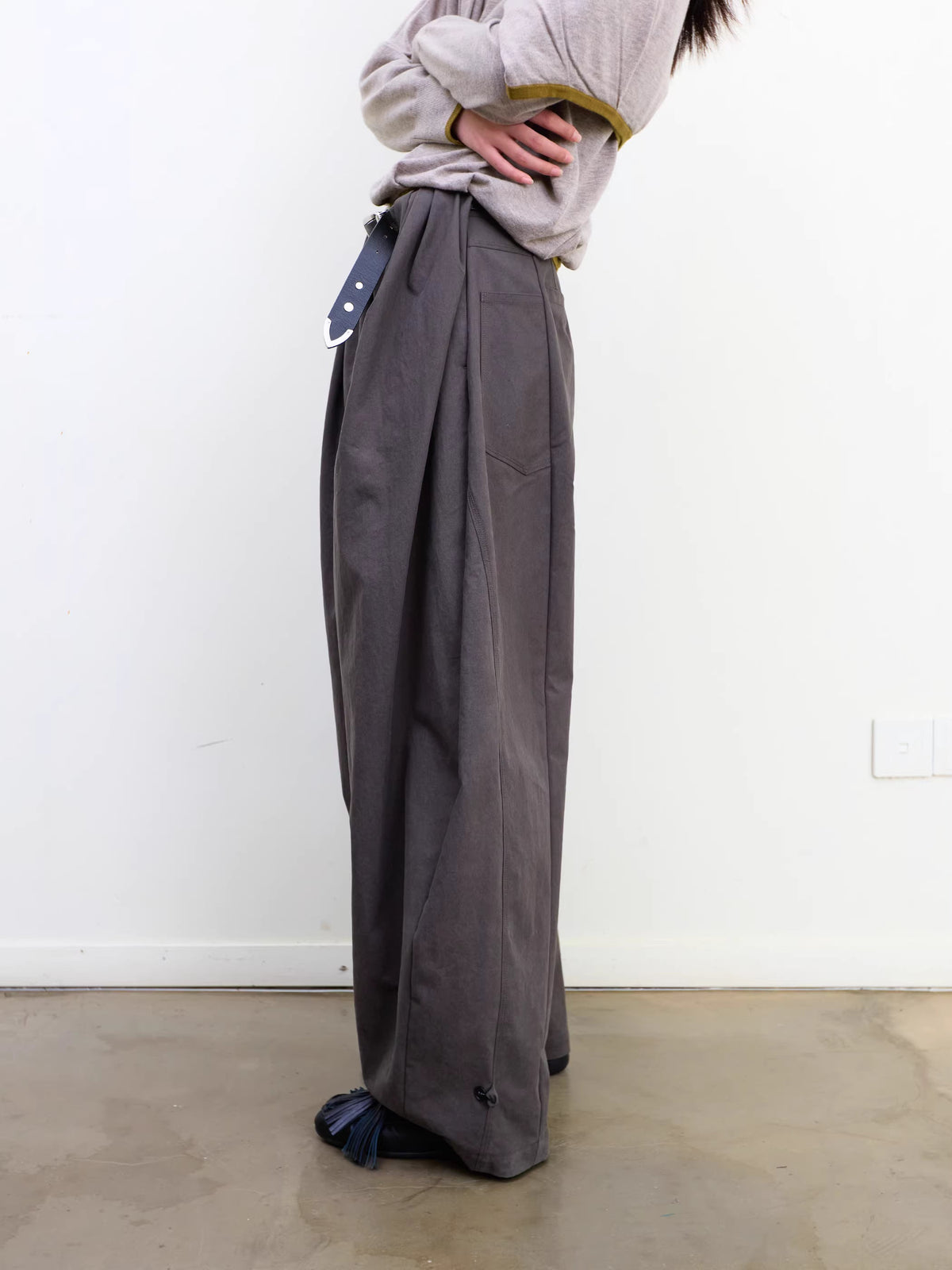 Lantern Trousers in Khaki or Soft Sand