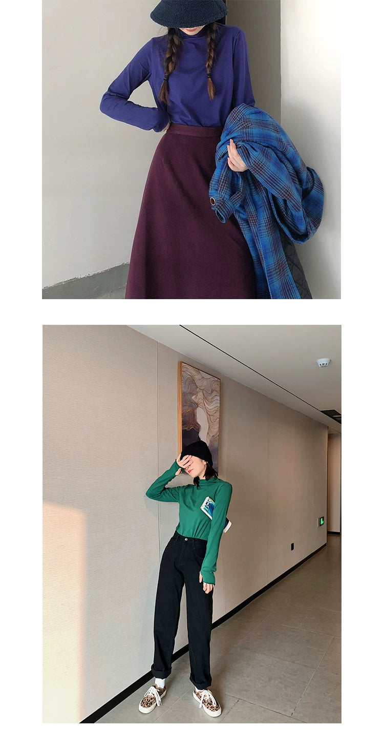 化学少女 | COLOR BOMB KNIT LONG SLEEVE TOP【ID:TN00145】