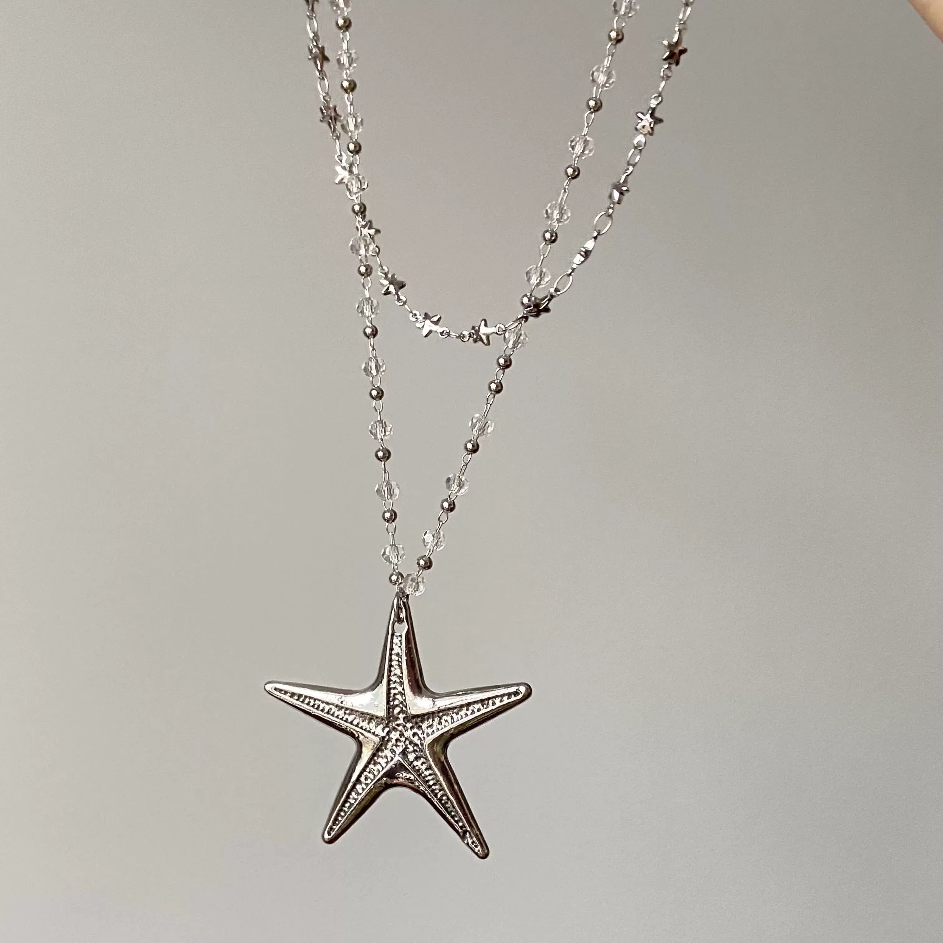 VINTAGE GOTHIC CRYSTAL NECKLACE