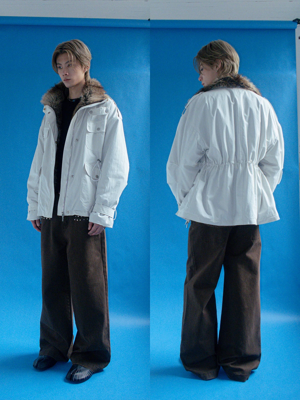 FUNKYFUN | FUNKY FUR-LINED MID-LENGTH PARKA【ID:TN00198】