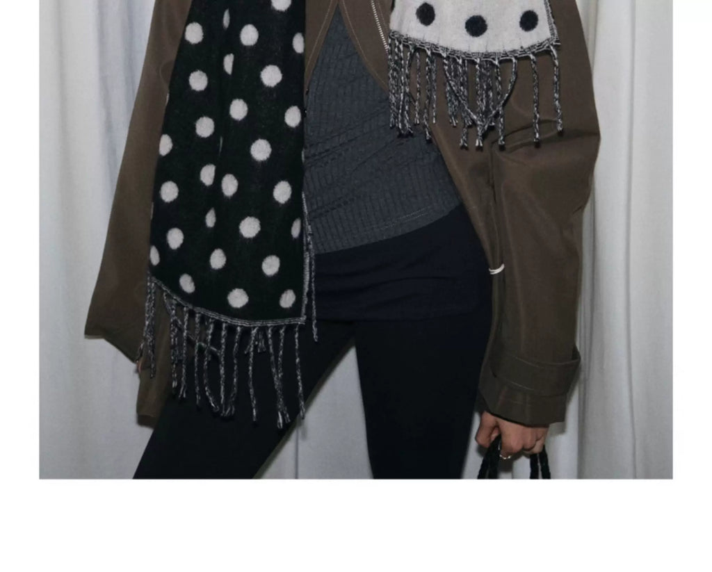 TRIA SELECT | CLASSIC POLKA DOT SCARF【ID:TN00128】