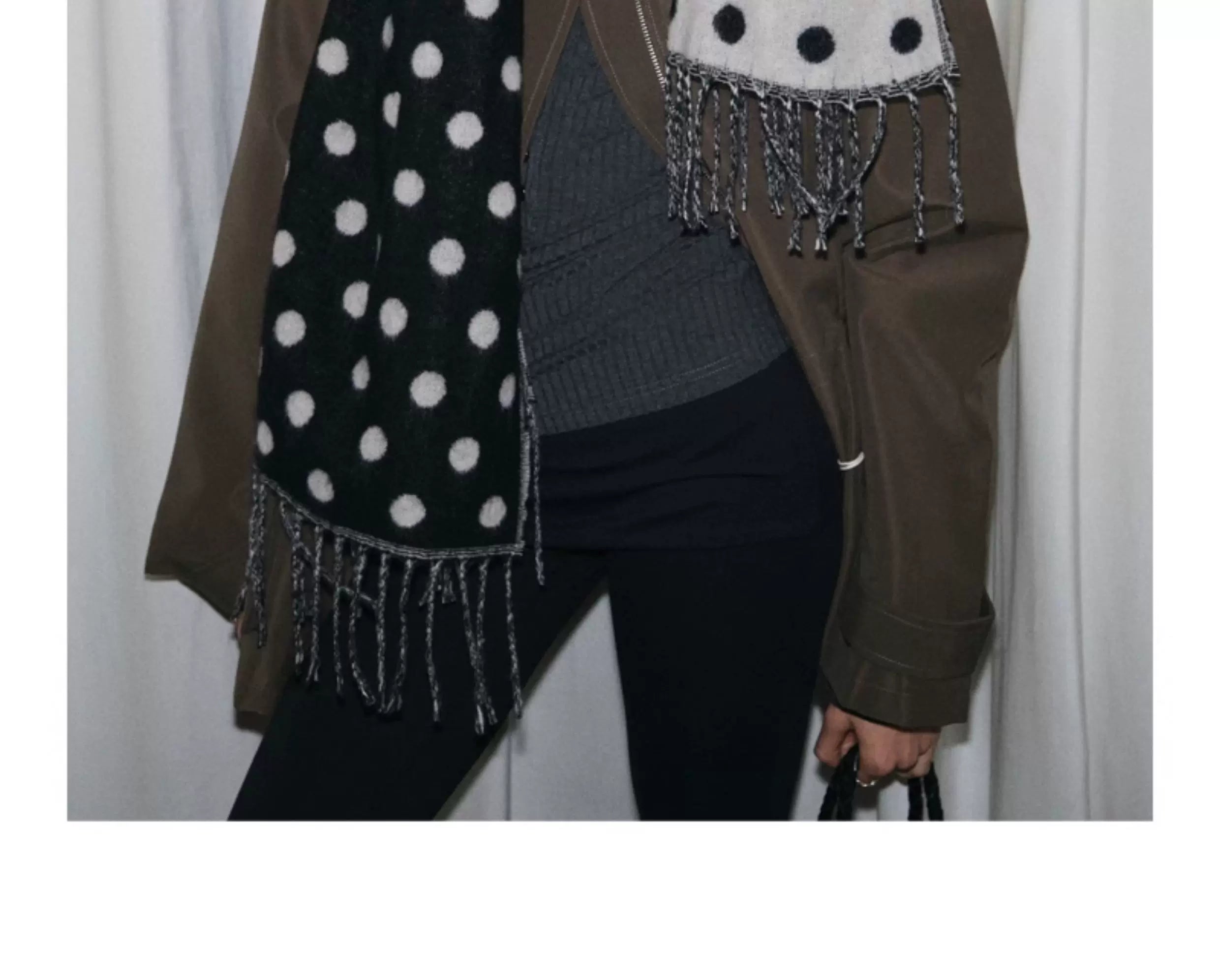 TRIA SELECT | CLASSIC POLKA DOT SCARF【ID:TN00128】