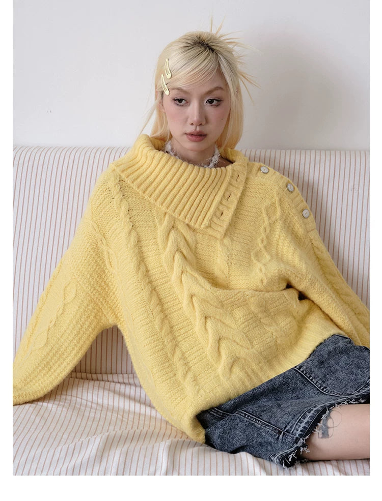 化学少女 | SLOUCHY WOOL MOHAIR SWEATER【ID:TN00147】