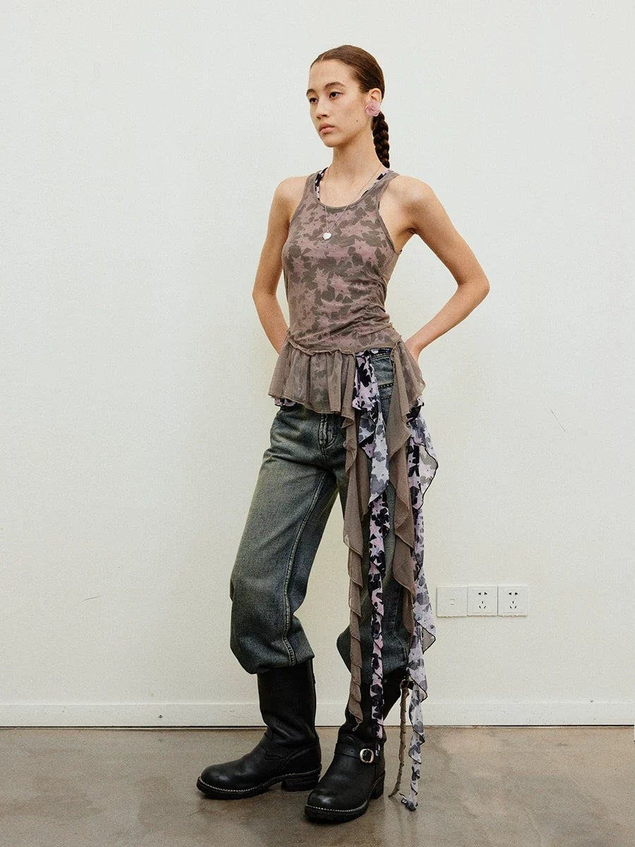 Veilfall Ruffle Tank