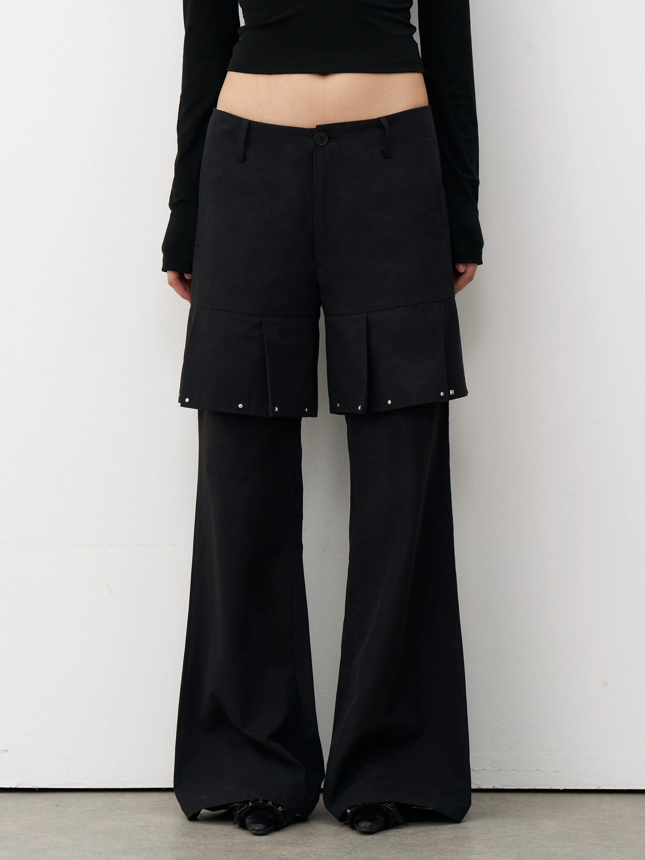 THELIGHT | CHIC BEADED TWO-PIECE PANTS【ID:TN00104】
