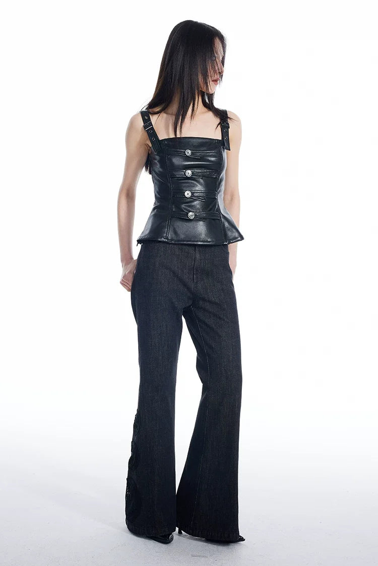 Industrial Buckle Corset Top