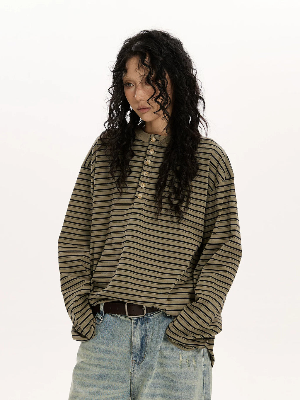 RETRO STRIPED LONG SLEEVE SHIRT