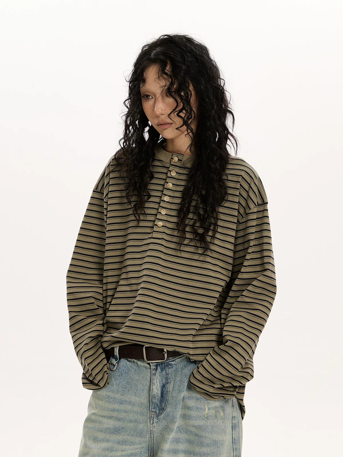 RETRO STRIPED LONG SLEEVE SHIRT