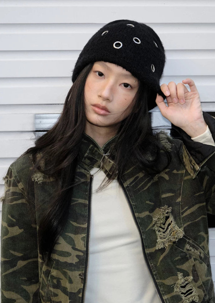 TRIA SELECT | HANDMADE WOOL KNIT CAP【ID:TN00135】