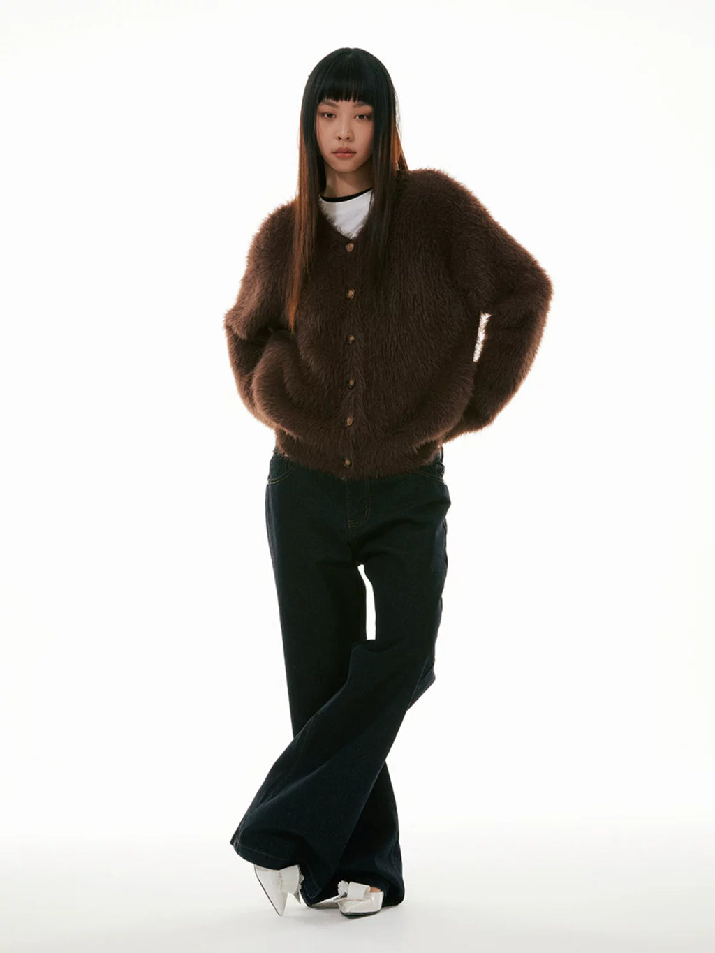 FUNKYFUN | RETRO CHIC KNIT CARDIGAN SWEATER【ID:TN00190】
