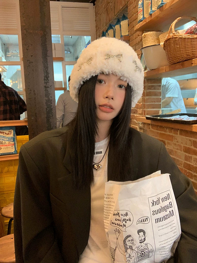 TRIA SELECT | WINTER PLUSH KNITTED HAT【ID:TN00081】