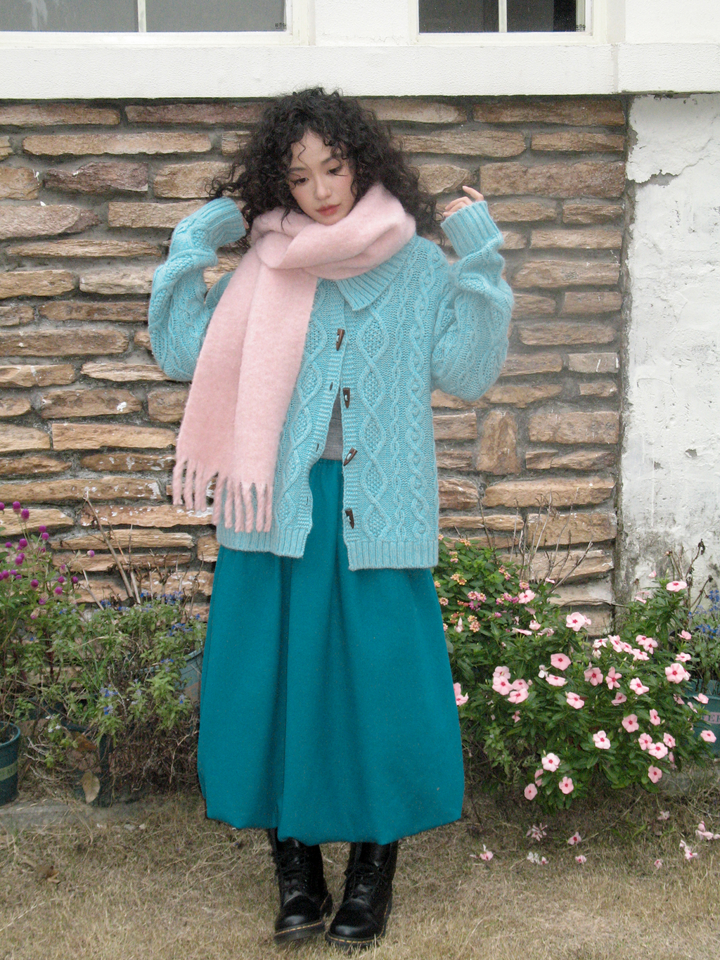 化学少女 | FLORAL KNIT CARDIGAN SWEATER【ID:TN00159】