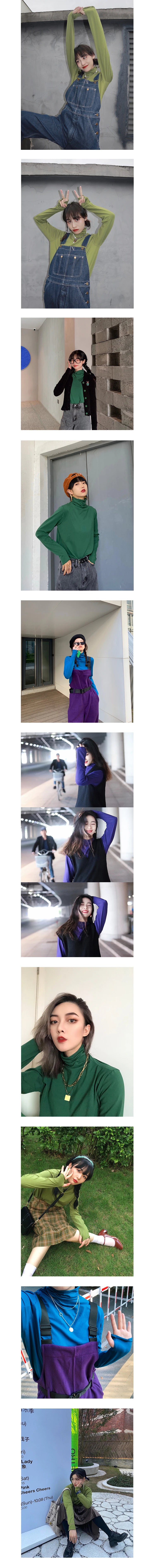 化学少女 | COLOR BOMB KNIT LONG SLEEVE TOP【ID:TN00145】