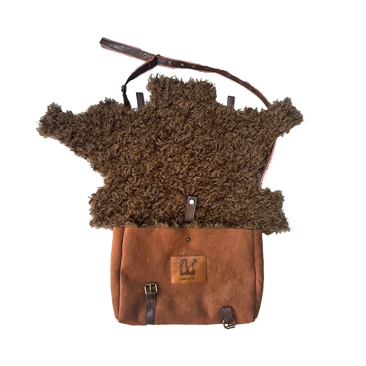 Soft Suede Envelope Shoulder Crossbody With Lock Vintage Brown Women Medium Bag