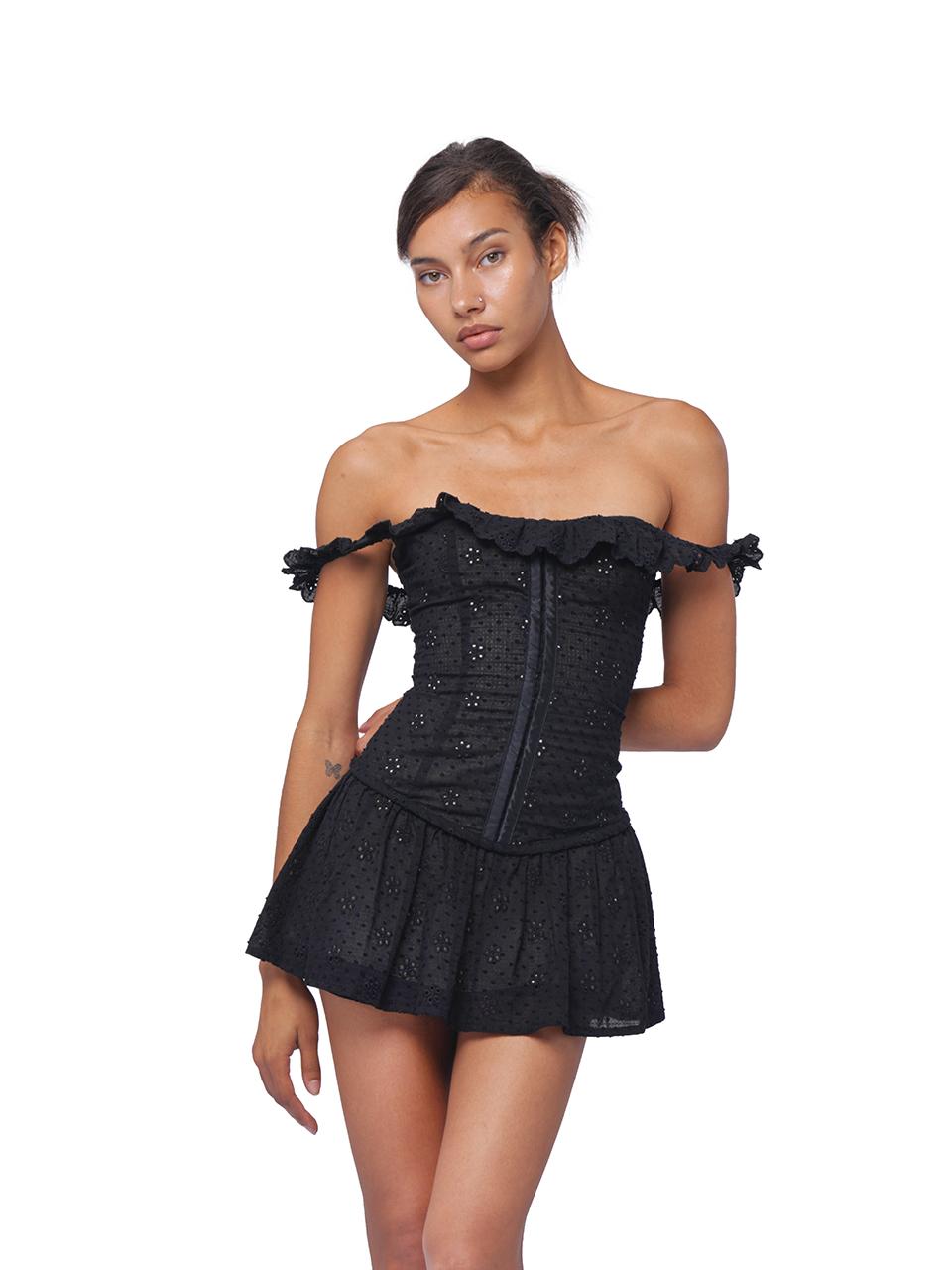 Summer Embroidered Peplum Waist Fitted Dress