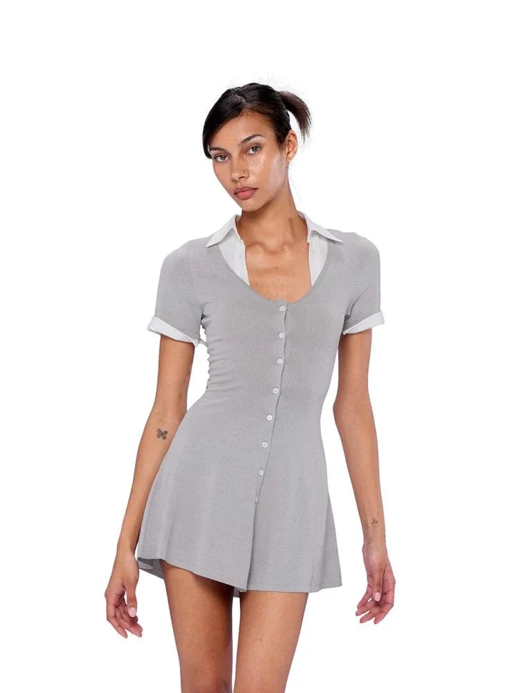 Summer Knit A-Line Sleeveless Dress