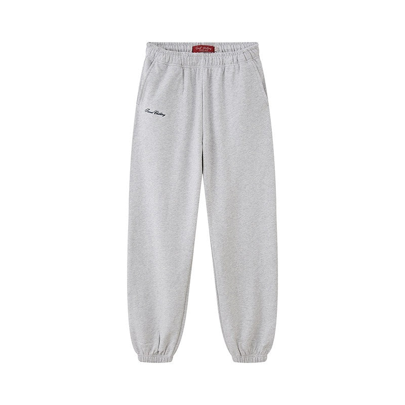 Casual Embroidered Logo Crewneck Pullover Women's Cotton Tracksuit Sets
