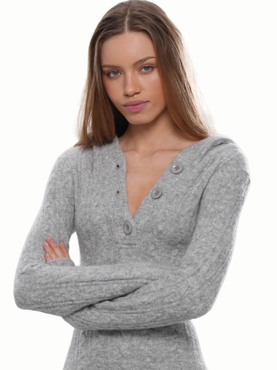 Festive Hooded Knit Panel Waist Cinch Pleated Women's Bodycon Mini Dresses