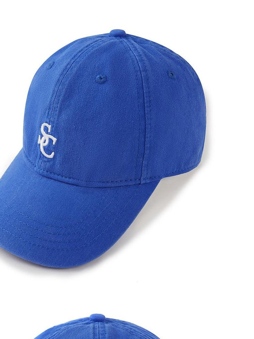 Khaki Embroidered Letter Logo Casual Curved Brim Women's Cotton Baseball Caps
