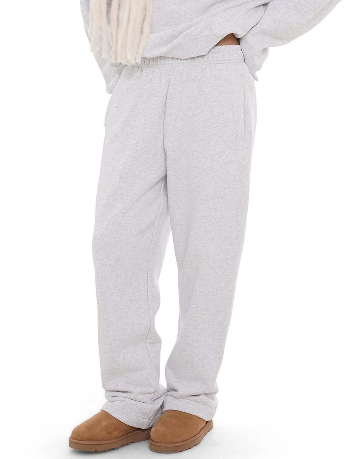 Nordic Minimalist Embroidered Details Women's Pure Cotton Tracksuit Sets