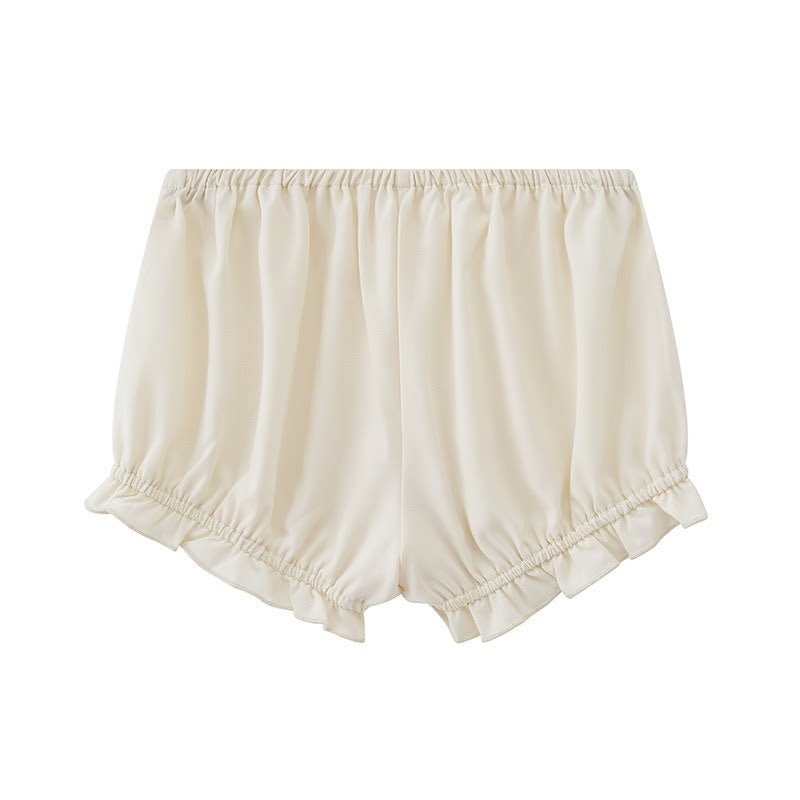Pumpkin Balloon Loose Natural Waist Women's Polyester Chino Shorts
