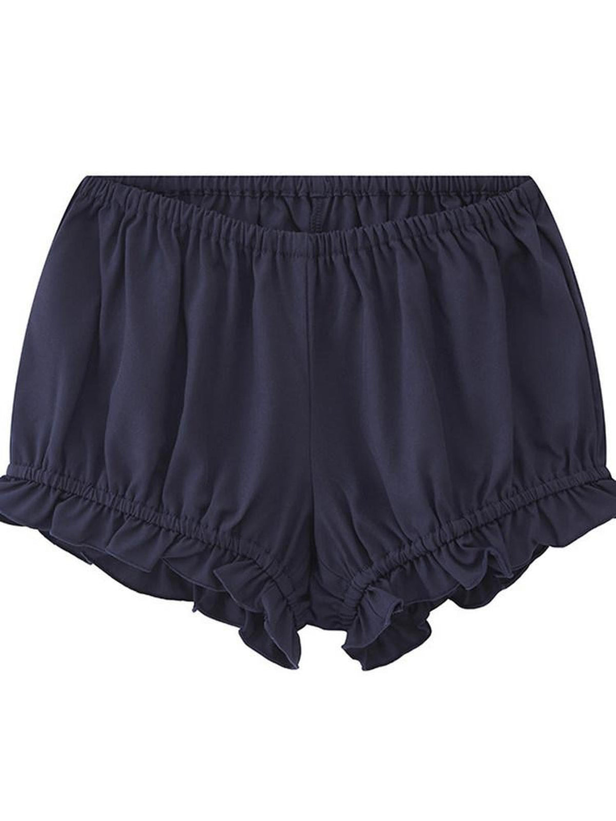 Pumpkin Balloon Loose Natural Waist Women's Polyester Chino Shorts