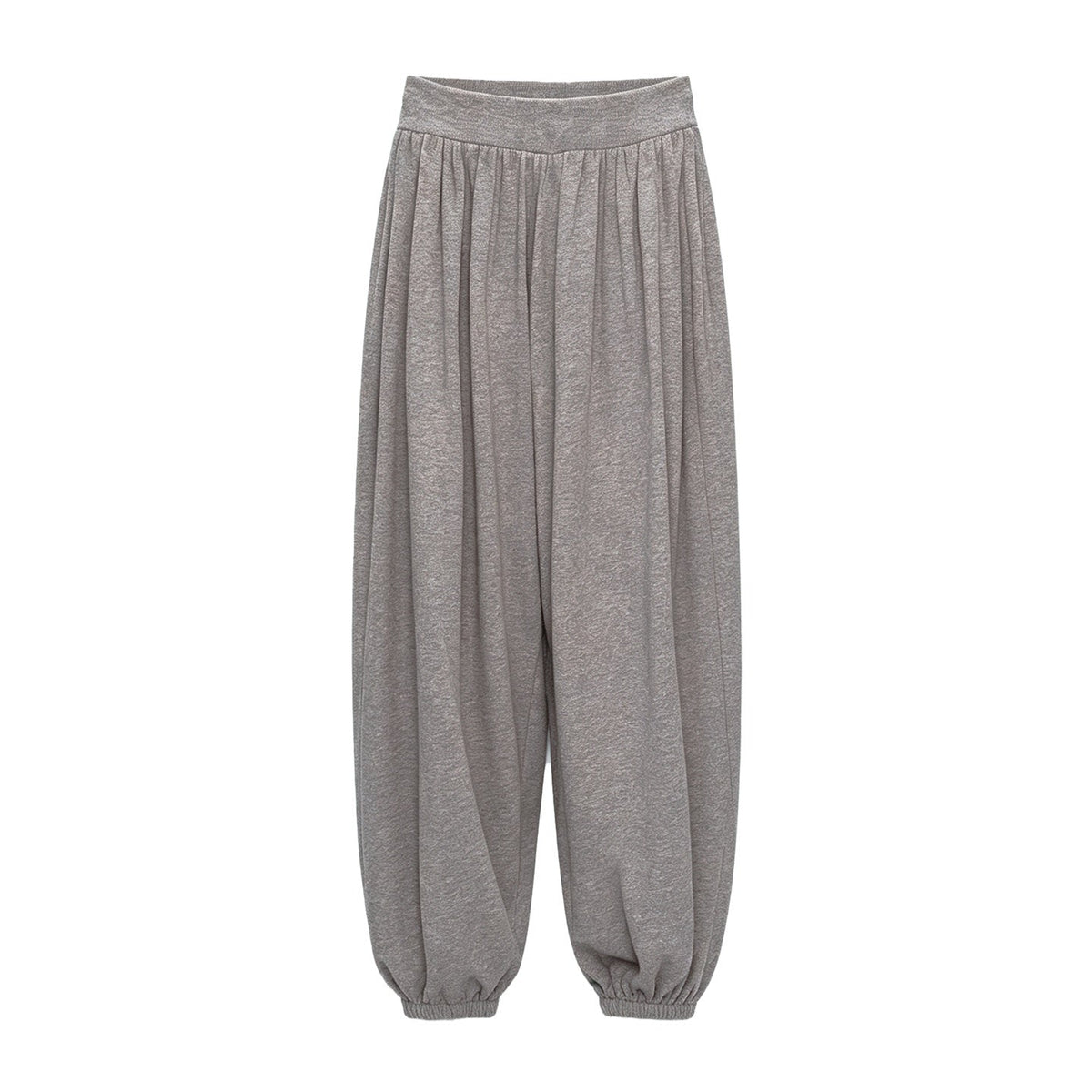 Cowl Neck Draped Waist Knit Loose Fit Women's Long Sleeve Casual Top & Pants Sets