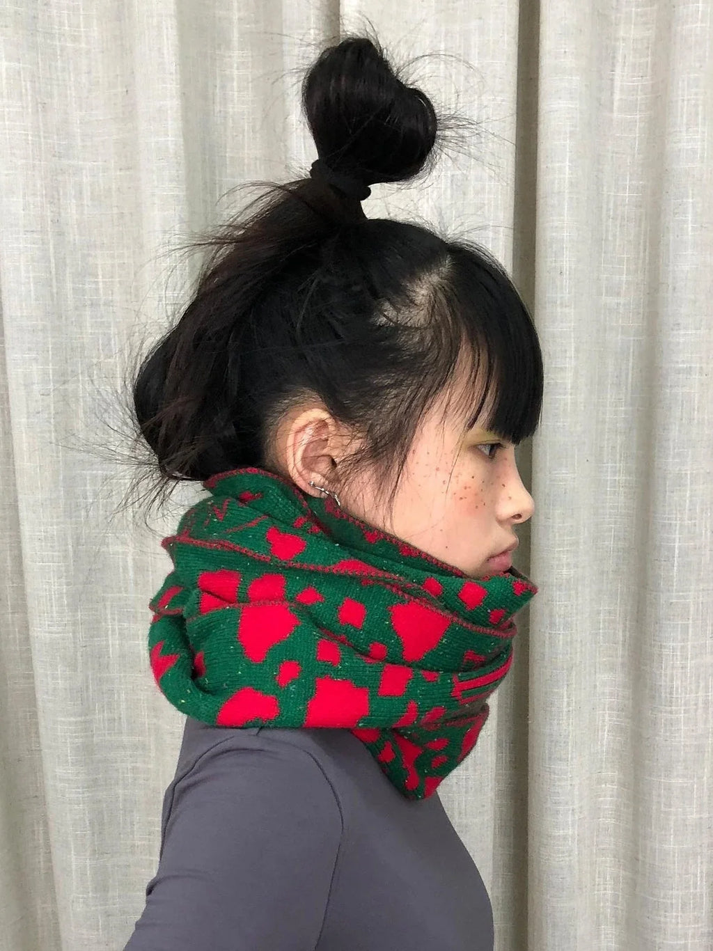 Vintage Christmas Scarf Starry Adventure