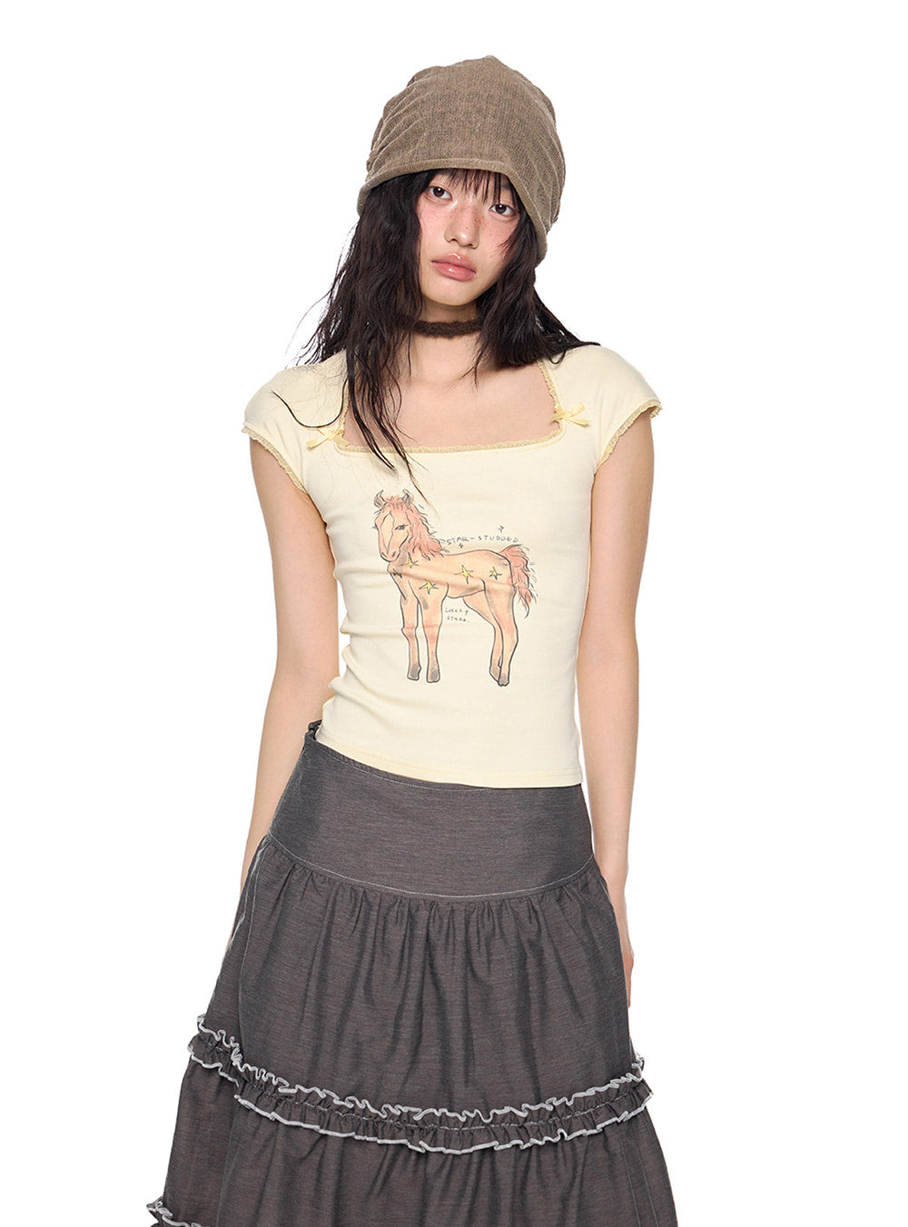 Star Pony Slim Top (2color)