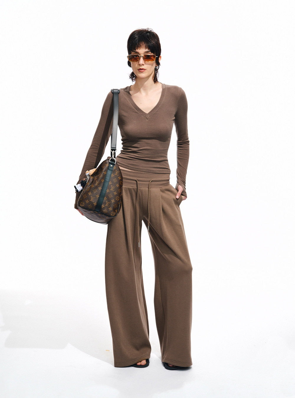 Low Tide V-Long Sleeve & Flow Pants (3color)