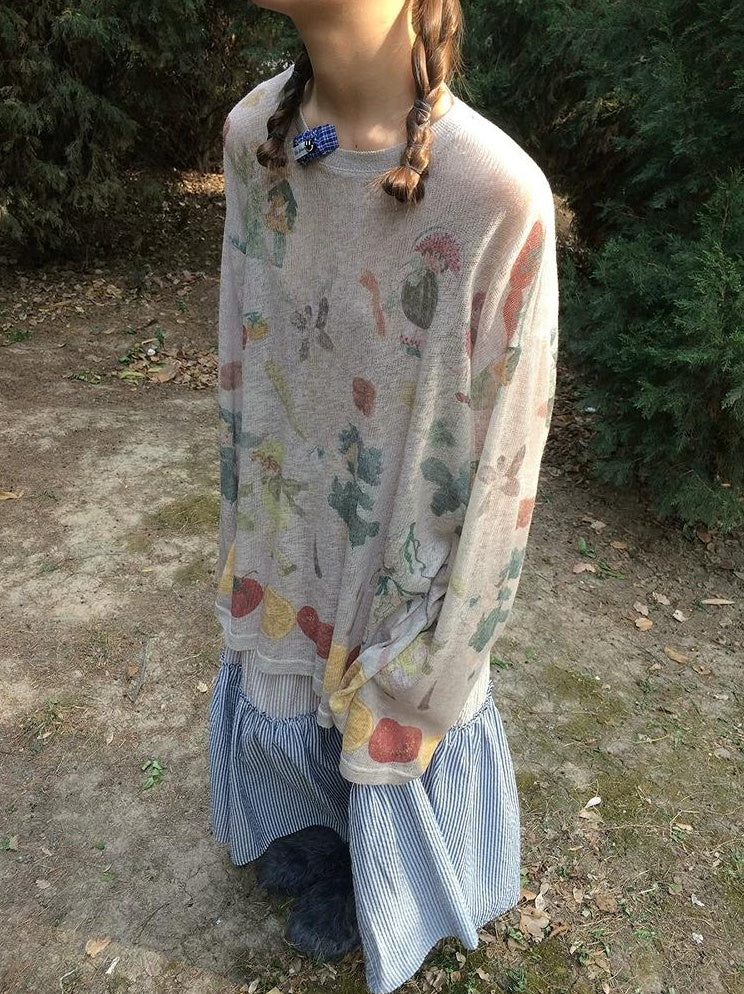 3months | KOREAN KNIT LONG SLEEVE TOP【ID:TN00046】