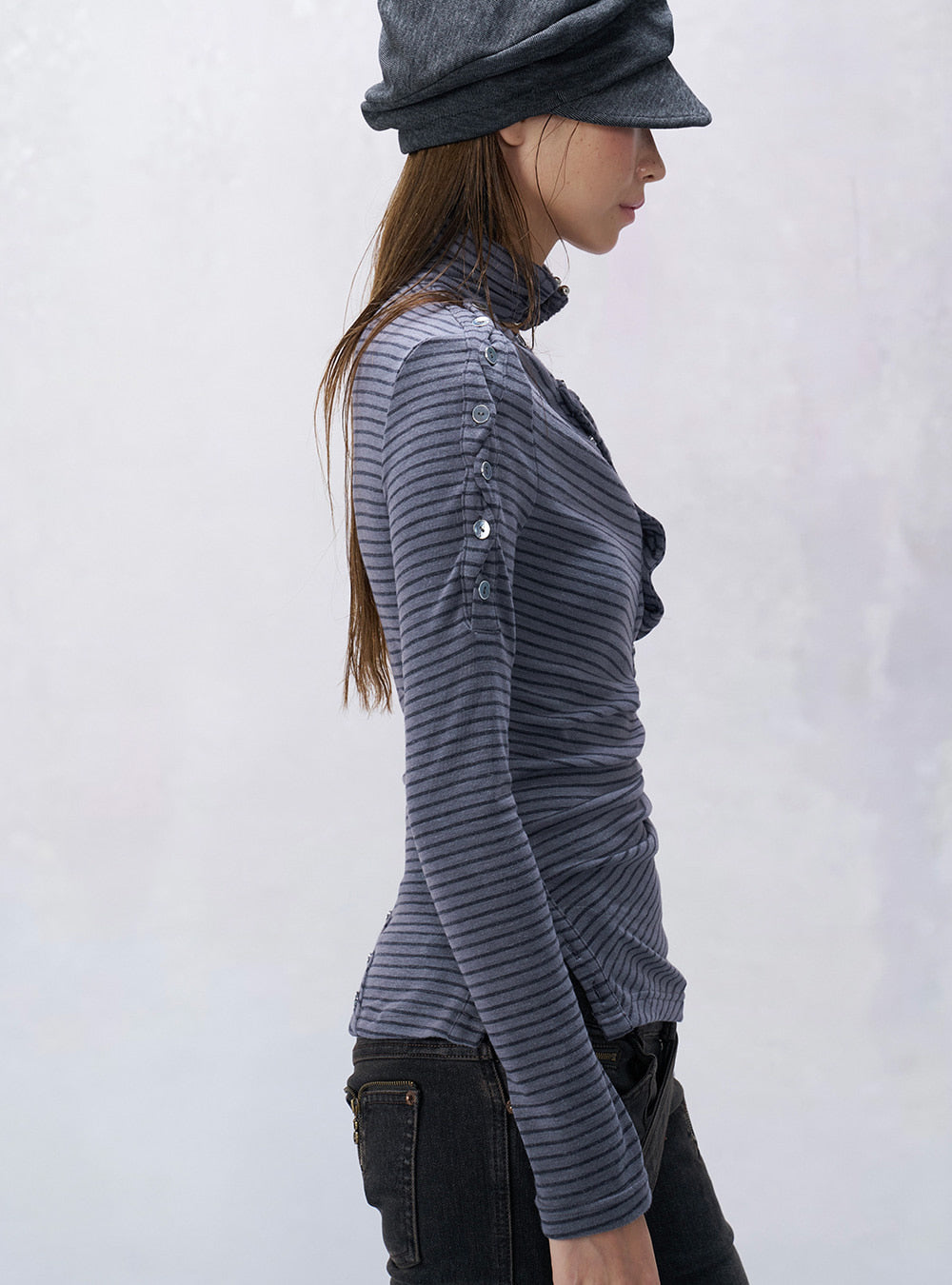 Cashmere Stripe Top